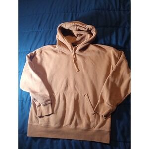 Volcom Hoodie Mens Small Brown Fleece Sweatshirt Sweater Retro Skater